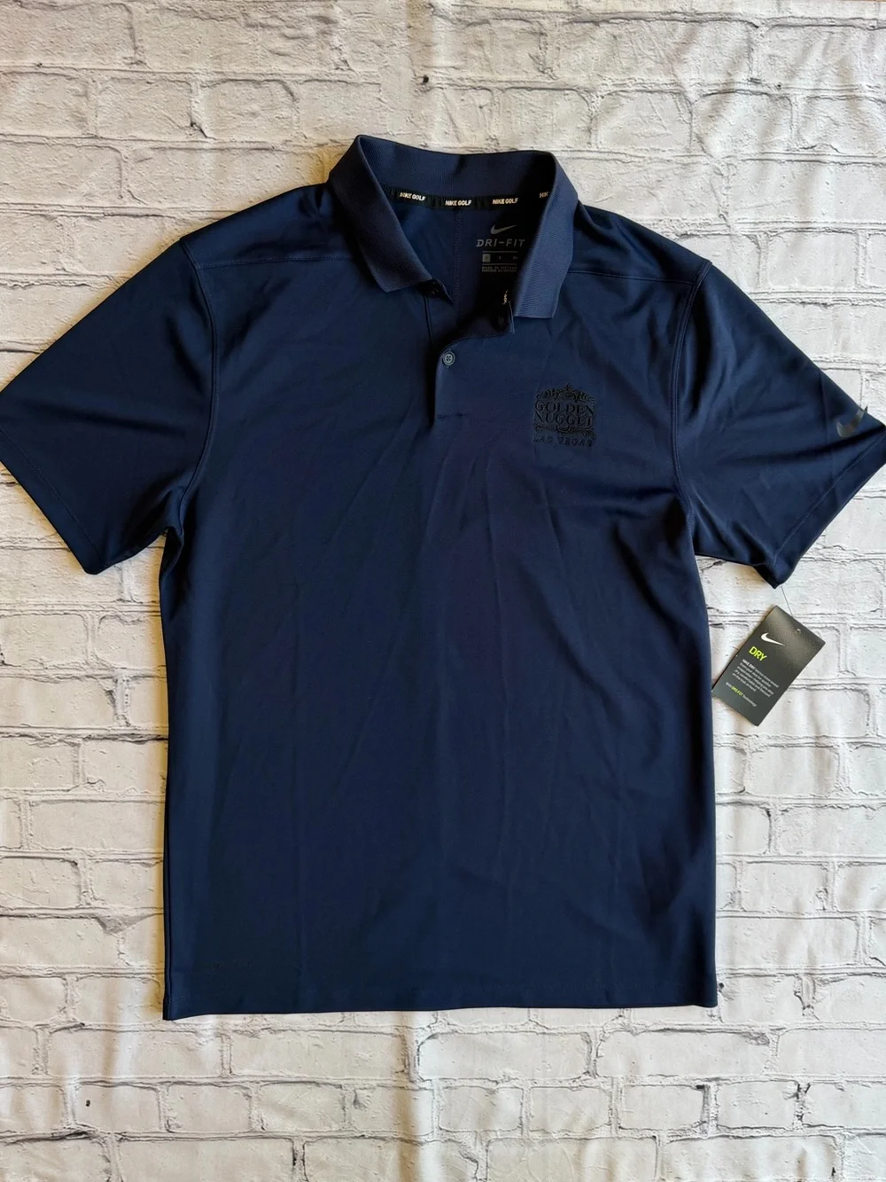 The Golden Nugget Men’s Small Nike Golf Polo Shirt New Las Vegas Dri-fit NWT